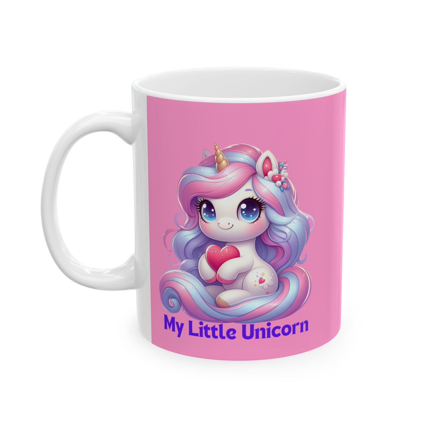 My Little Unicorn Horse Mug 11-15 Ounces Pink