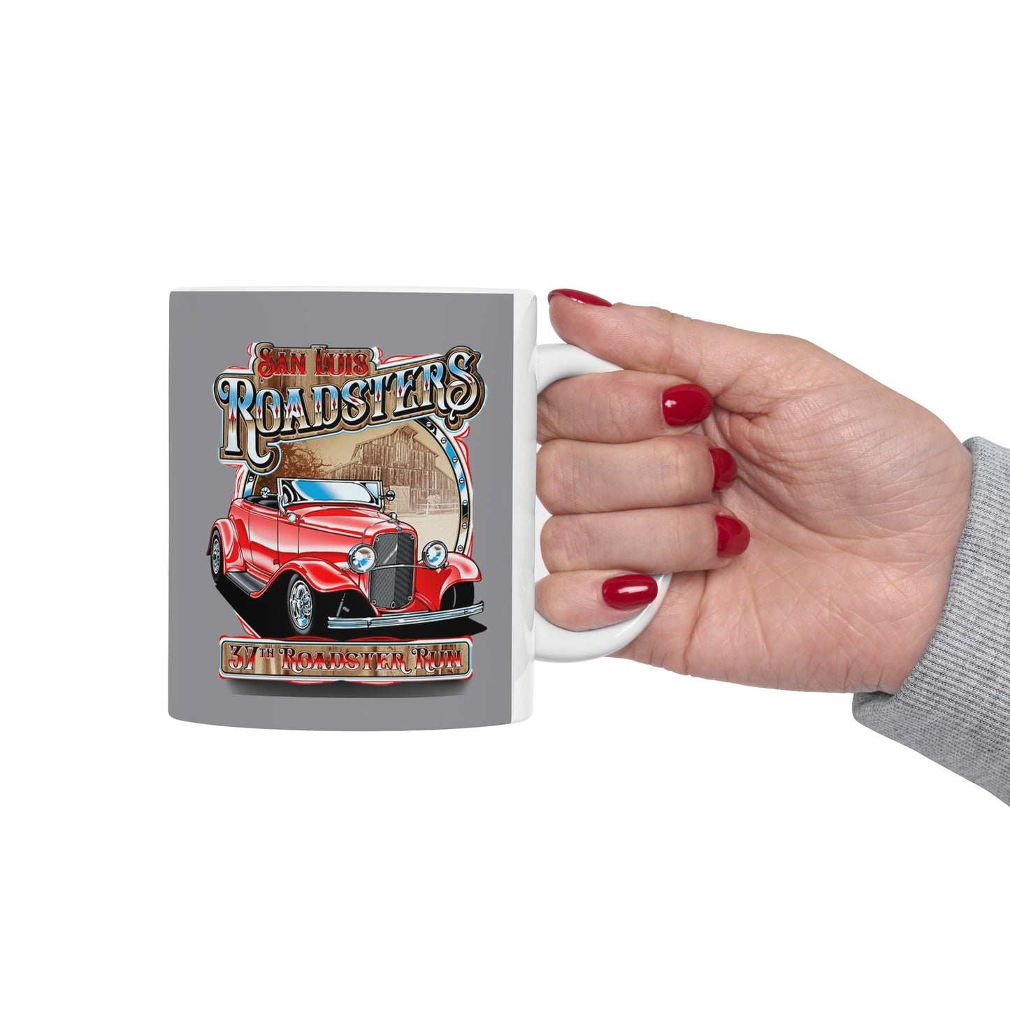 RoadSters Mug 11 Ounces Grey