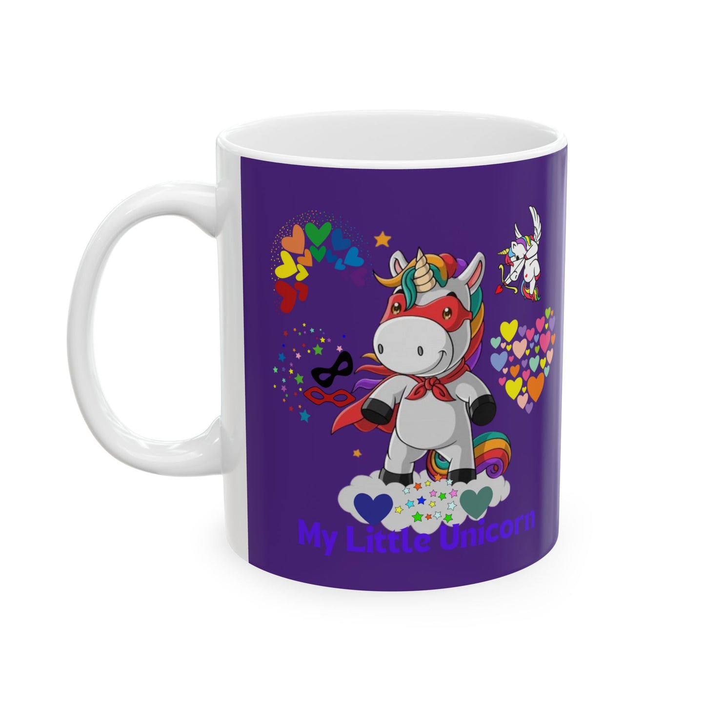 My Little Unicorn Couple Mug 11-15 Ounces Purple