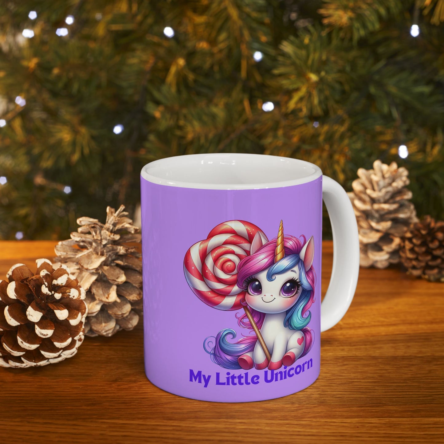 My Little Unicorn Candy Mug 11-15 Ounces Purple