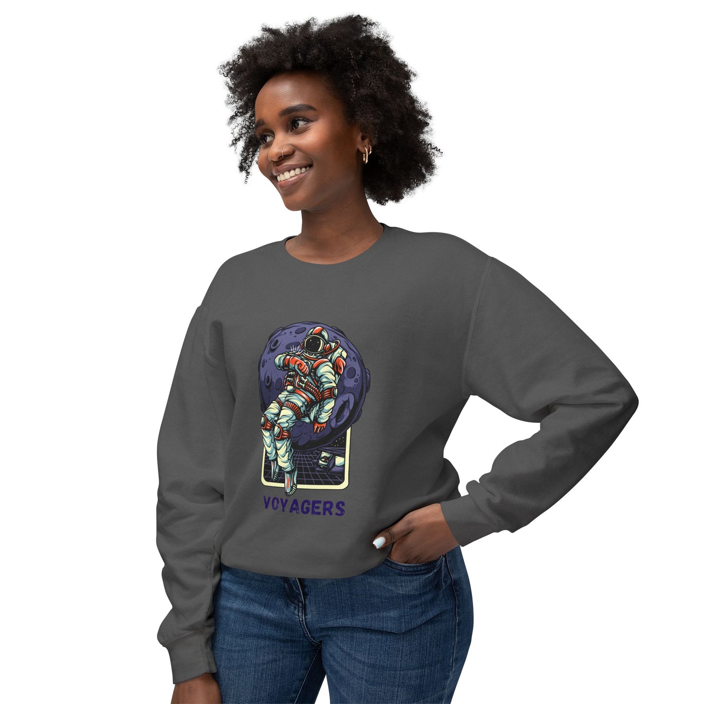 Unisex Long Sleeves Lightweight Crewneck Sweatshirt