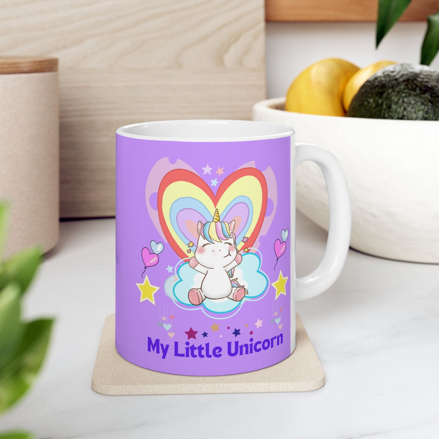 My Little Unicorn Love Mug 11-15 Ounces Purple