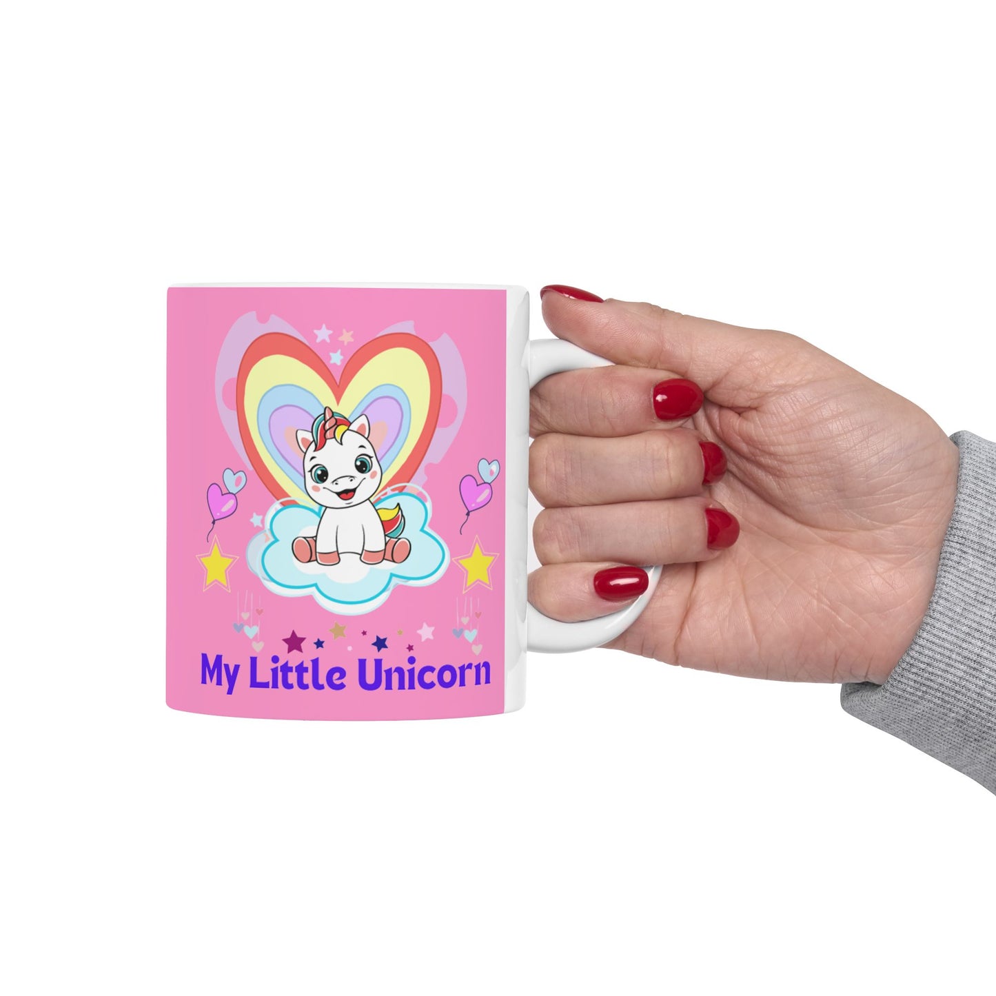 My Little Gold Star Unicorn Mug 11-15 Onces Pink