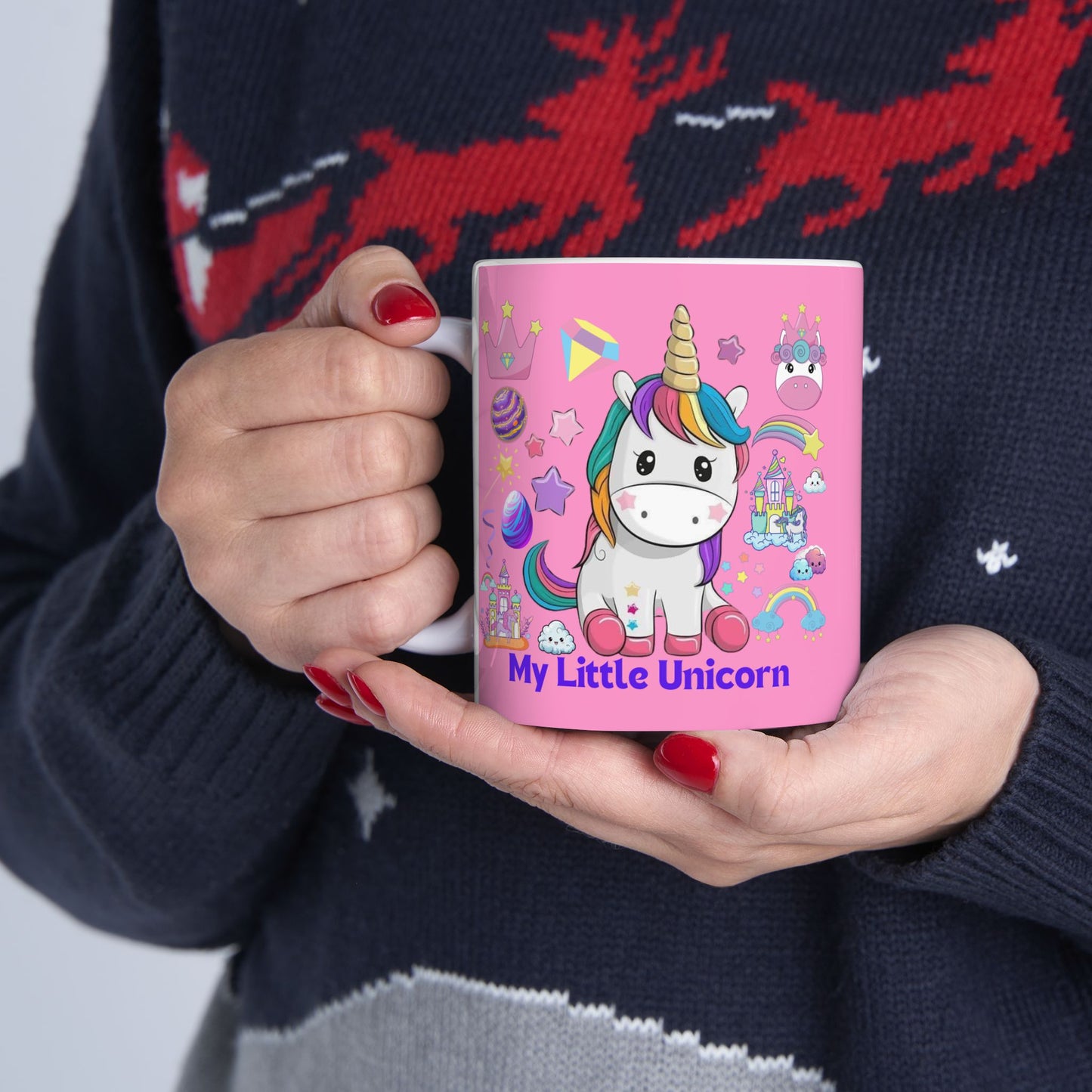 My Little Unicorn Fantasy Mug 11-15 Ounces Pink