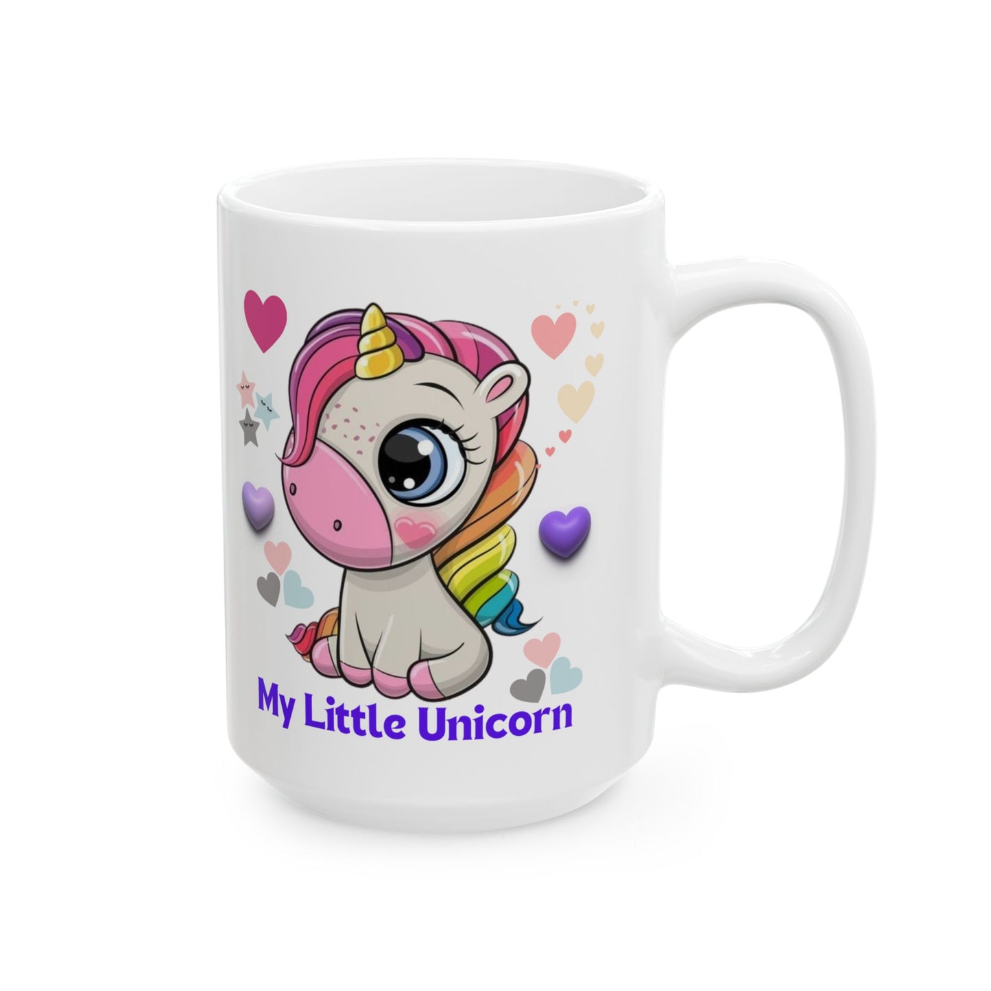 My Little Unicorn Balloons Mug 11-15 Ounces White