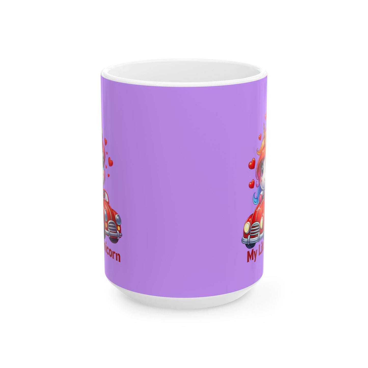 My Little Unicorn Red Car Mug 11-15 Ounces Purple