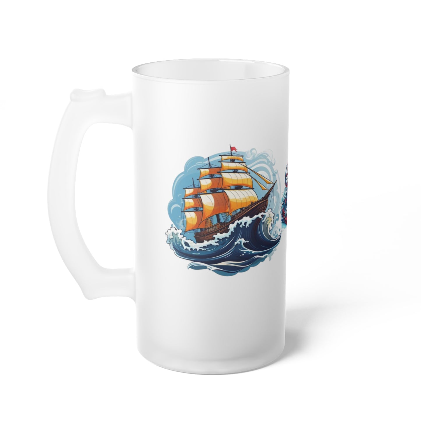 Frosted Glass Beer Mug