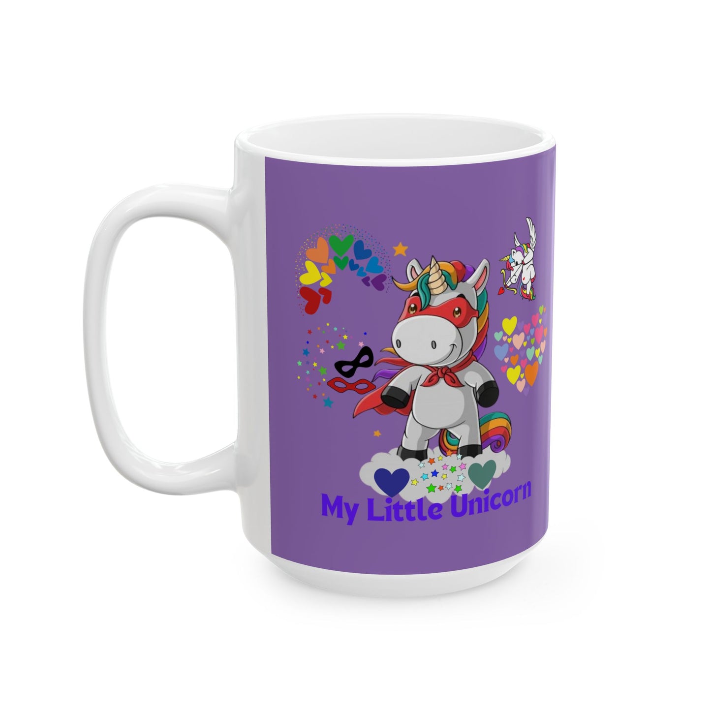 My Little Unicorn Couple Mug 11-15 Ounces Light Purple