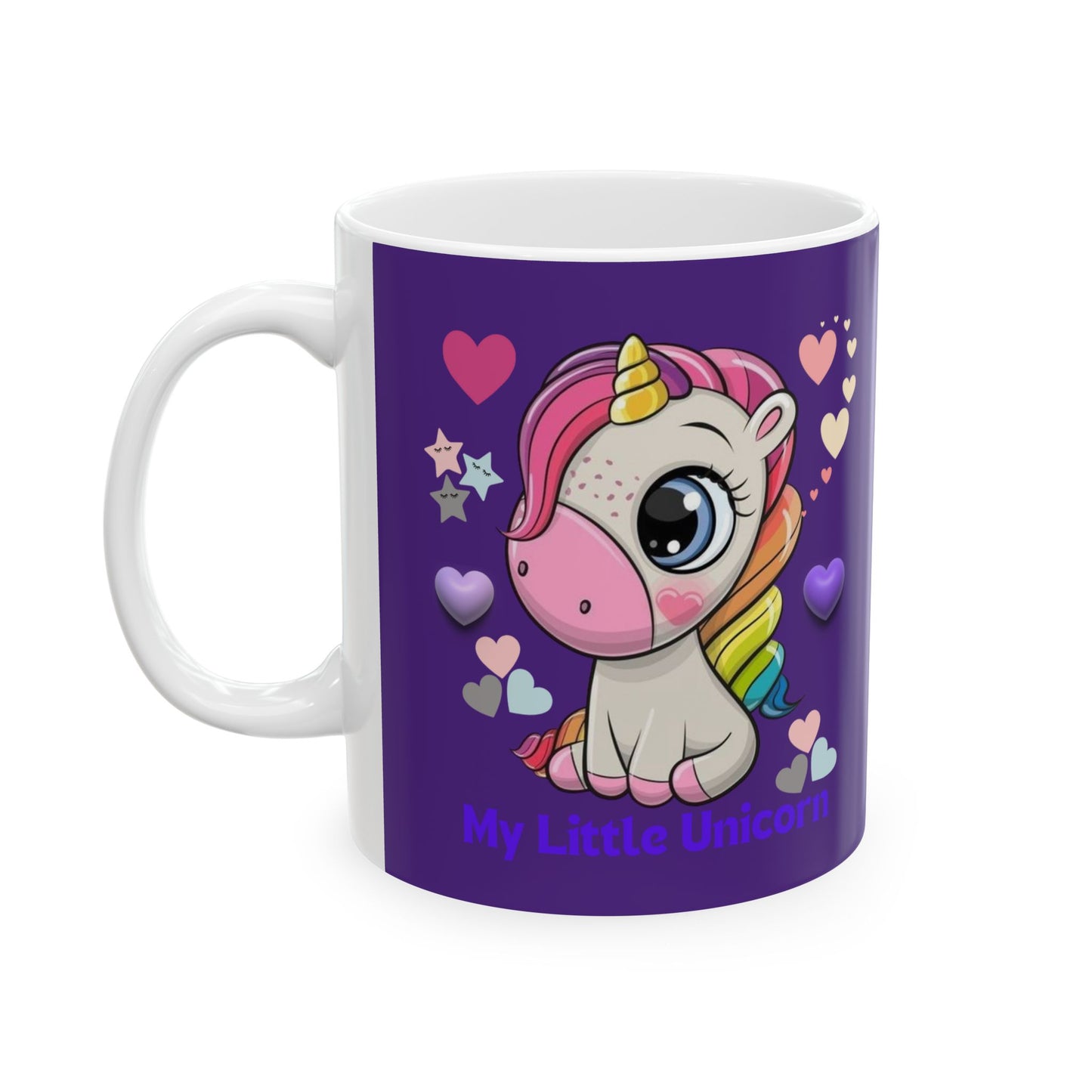 My Little Unicorn Love Mug 11-15 Ounces Purple