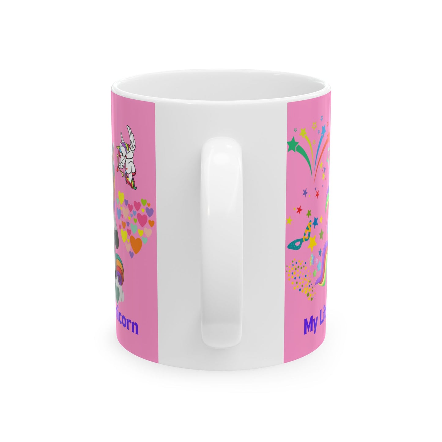 My Little Unicorn Couple Mug 11-15 Ounces Pink