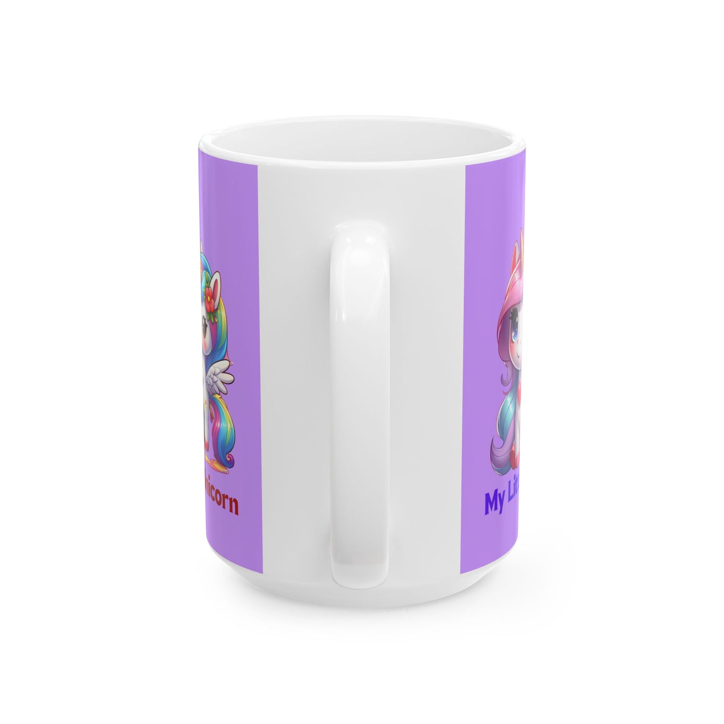 My Little Unicorn Heart Mug 11-15 Ounces Purple