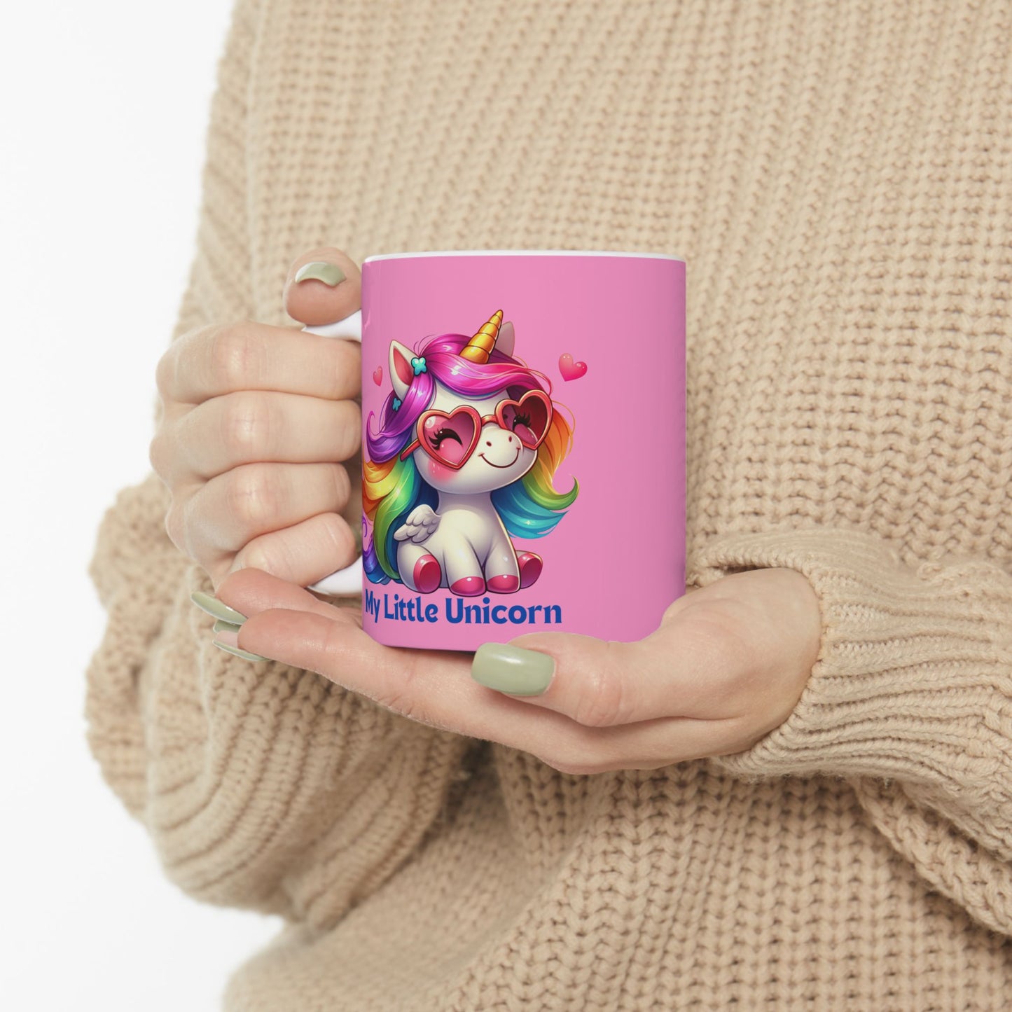 My Little Unicorn Rainbow Mug 11-15 Ounces Pink