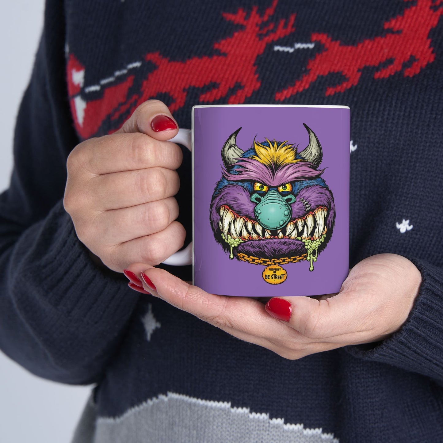 Monsters Mug 11-15 Onces Light Purple