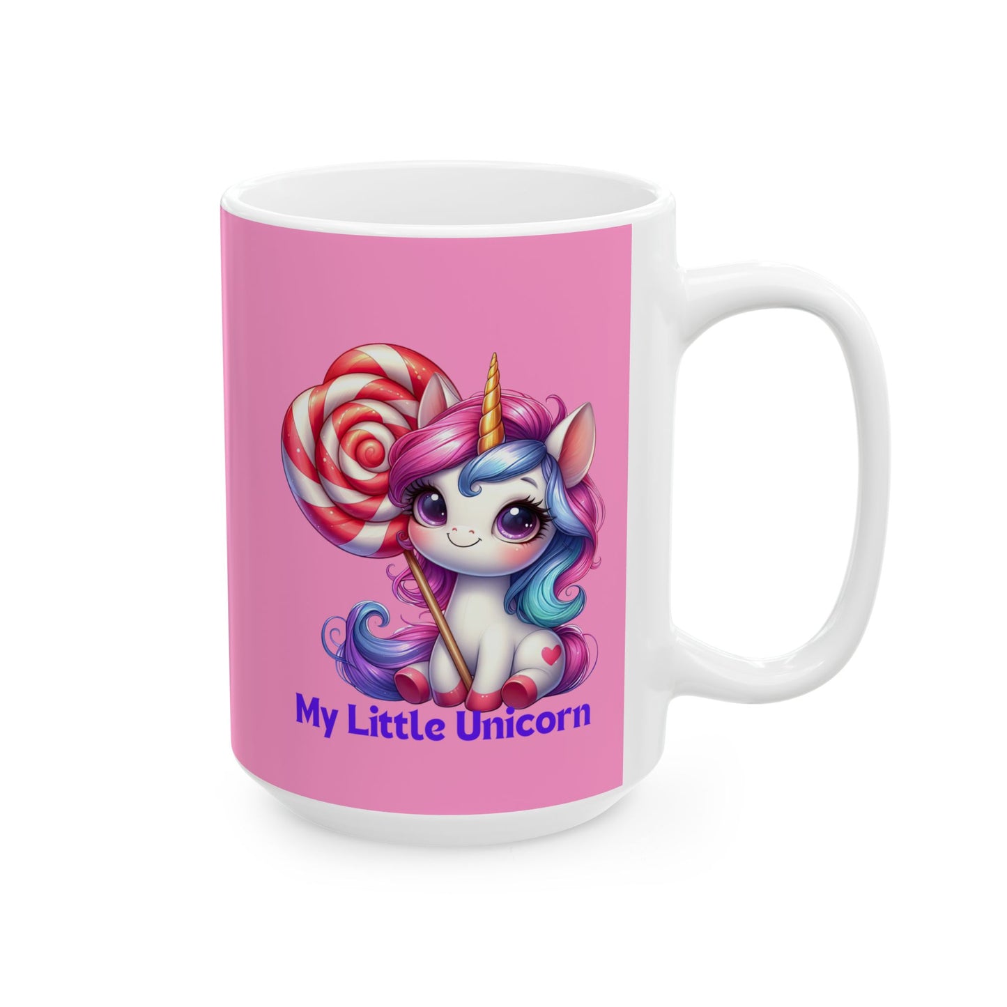 My Little Unicorn Candy Mug 11-15 Ounces Pink