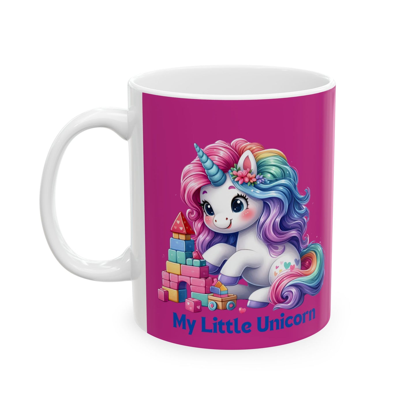 My Little Unicorn Castle Mug 11-15 Ounces Pink