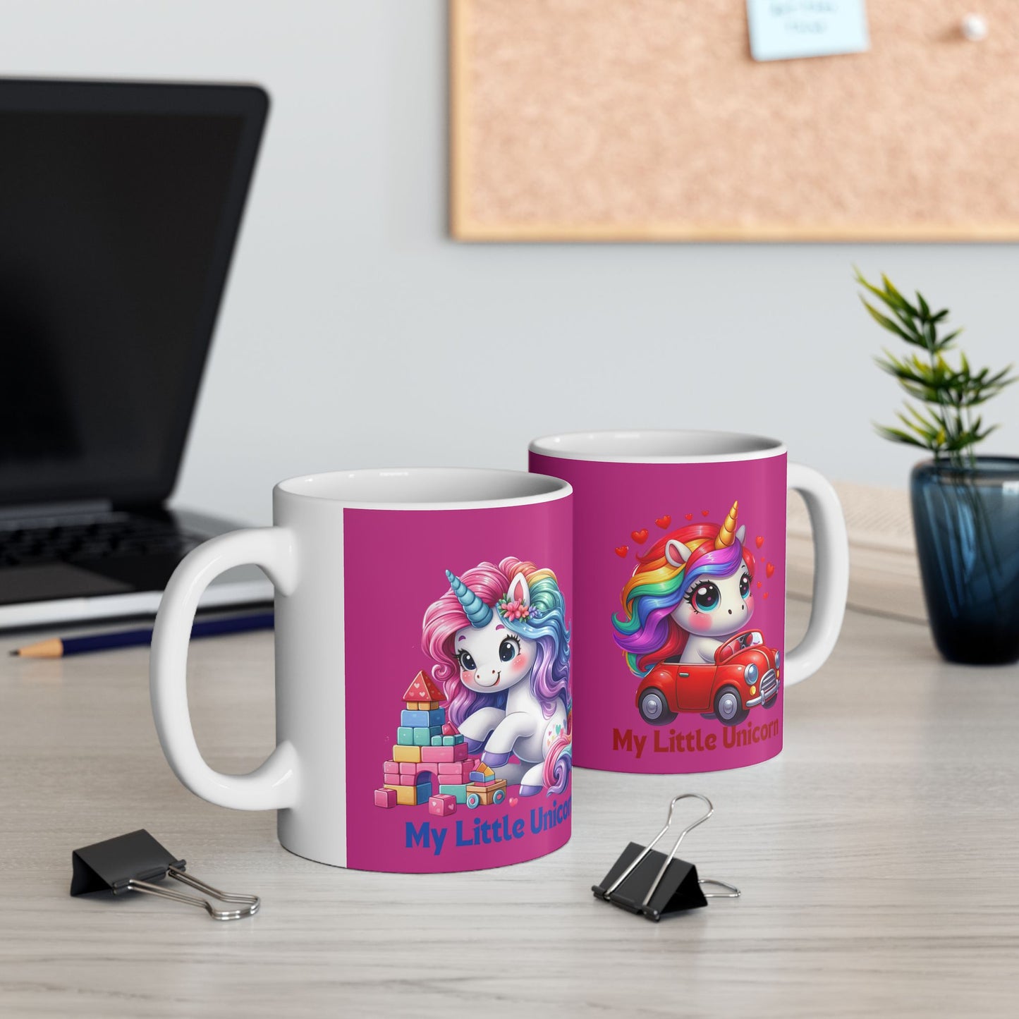 My Little Unicorn Castle Mug 11-15 Ounces Pink
