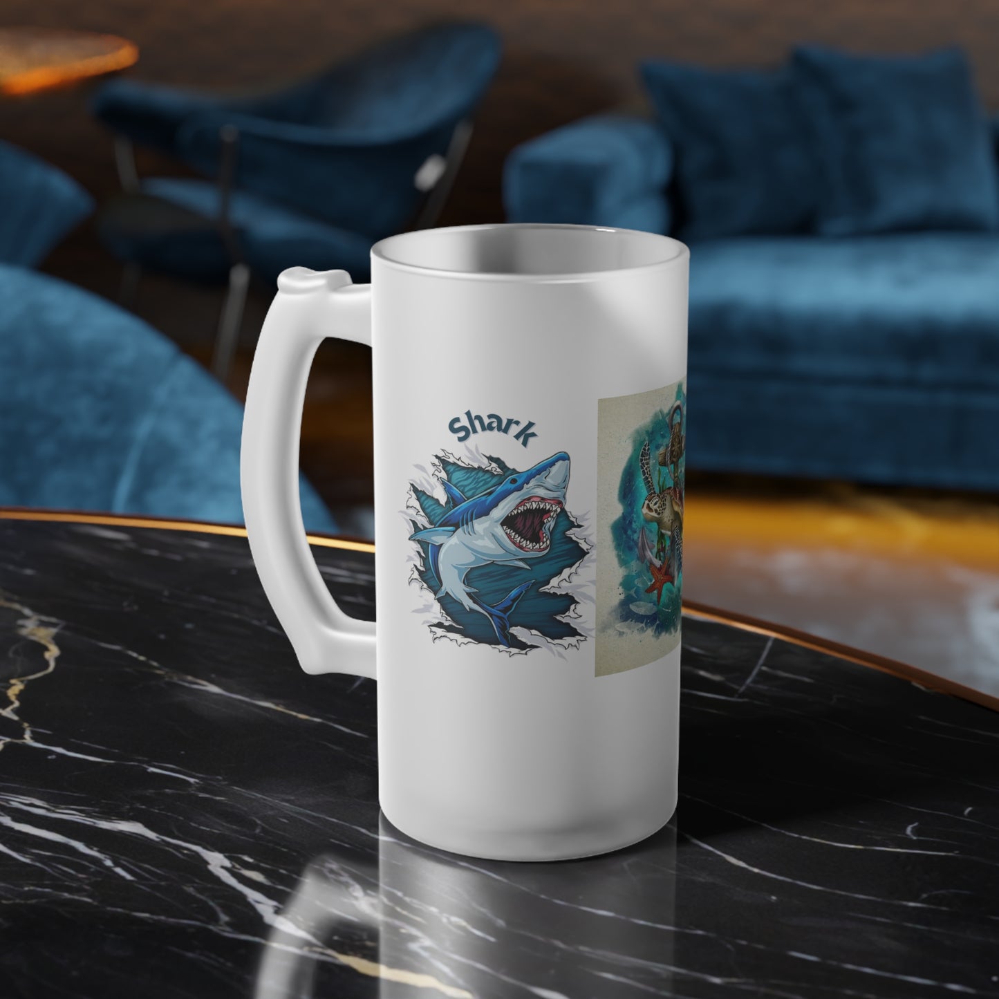 Frosted Glass Beer Mug