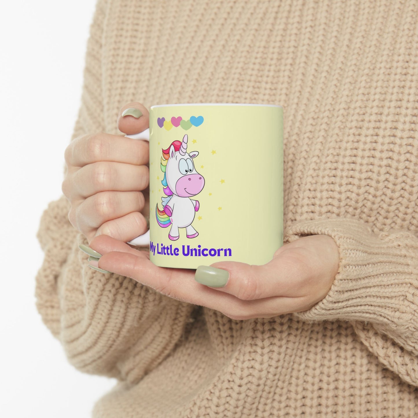My Little Unicorn Love Mug 11-15 Ounces Yellow